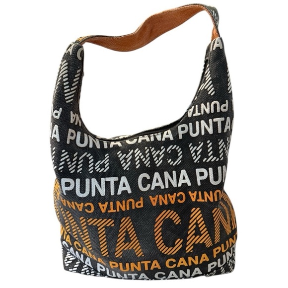 $10 (ππΌππ πΎππΌππΎπ)Kaliko Stylish Black and Orange Punta Cana Tote Bag - Picture 3 of 6